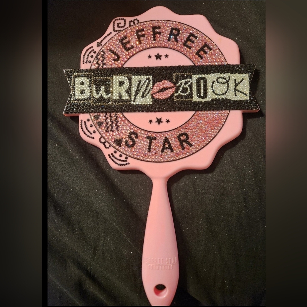 HOLD Jeffree Star Approved Customized Mean Girls Burn Book Hand Mirror - Pink